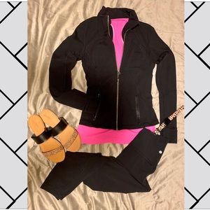lululemon athletica Tops - Black lululemon zip up mock neck jacket lululemon athletica Tops - Black lululemon zip up mock neck jacket